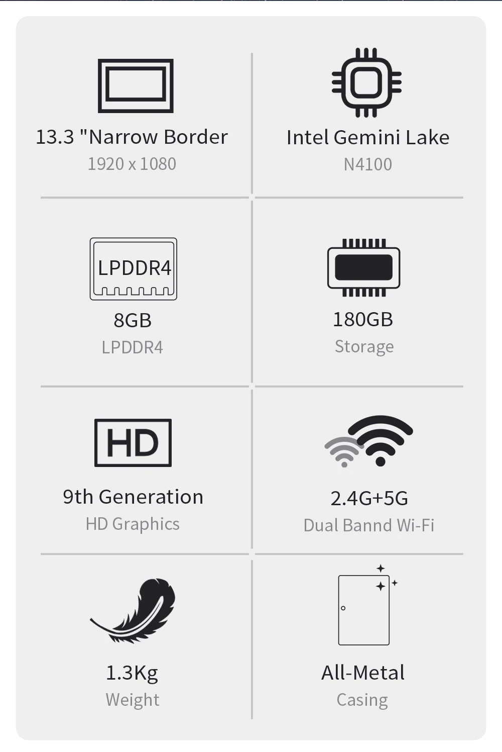 Ноутбук Jumper EZbook X3 Pro 13 3 дюймов Windows 10 OS ультрабук Intel Apollo Lake N4100 процессор 8 ГБ DDR4 ram 180