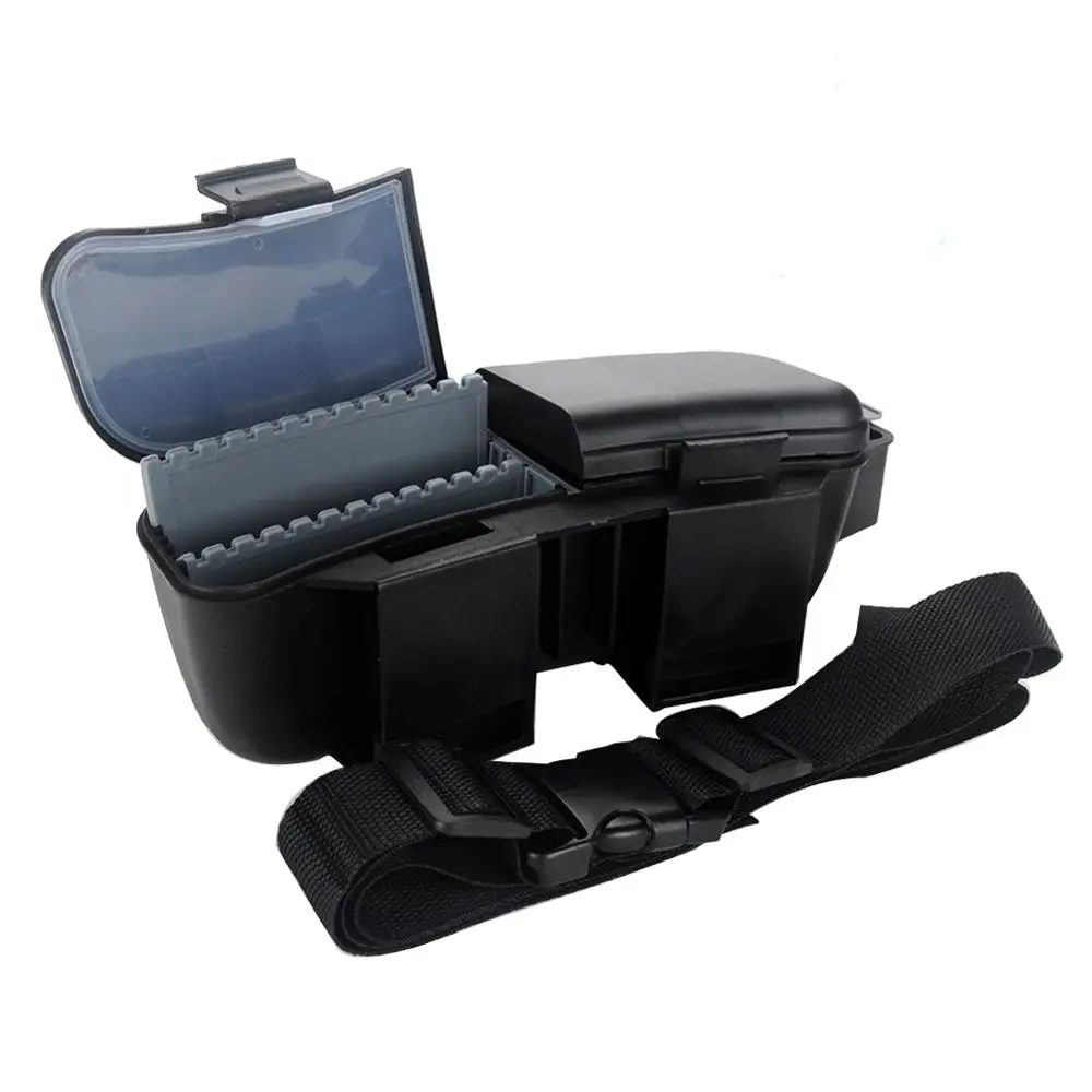 Ящик для снастей хранения приманок ложек крючков катушек сумка поясной ремень