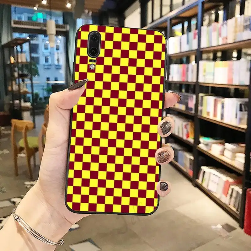 

colourful fashion Checkerboard Phone Case For Huawei honor Mate P 10 20 30 40 Pro 10i 9 10 20 8 x Lite