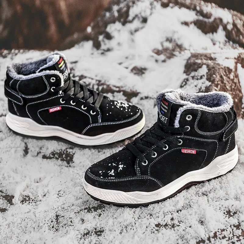 Мужские ботинки Мужская зимняя обувь модные зимние размера плюс кроссовки