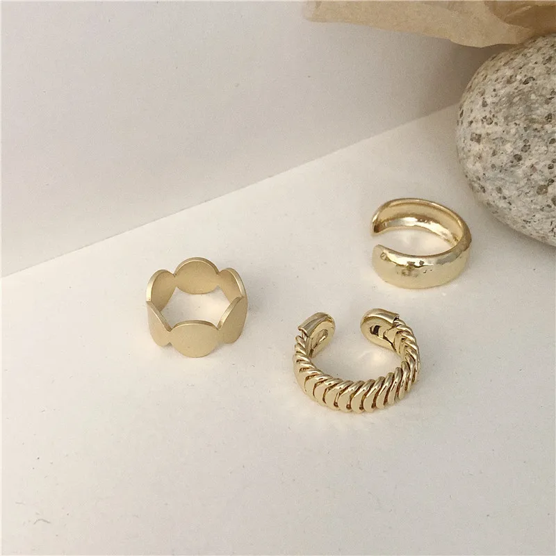 

Женские регулируемые кольца, винтажные нестандартные металлические кольца, 2020