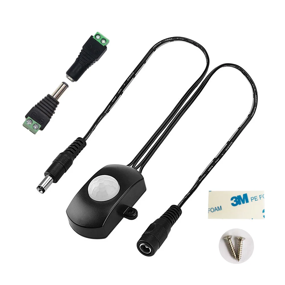 

Aotomatic, мини-детектор 5а, выключатель для светодиодной ленты светильник разъем питания постоянного тока «папа» мама