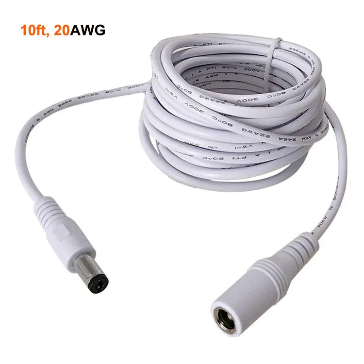 2 шт. 3 м 20AWG 12 вольт удлинитель питания 5 мм x 1 DC адаптера питания|Кабели и