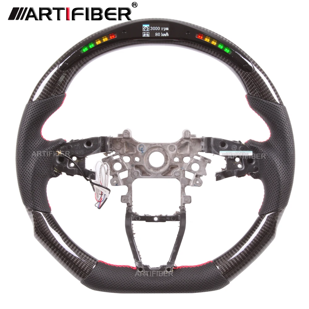 

Race display 100% Real Carbon Fiber LED Steering Wheel for Honda Accord