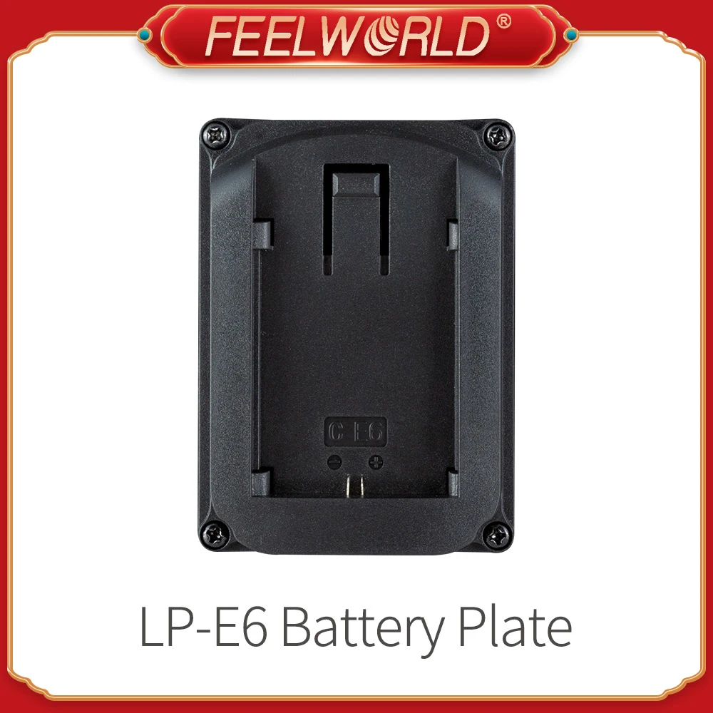 

Canon LP-E6 Battery Plate for Camera Field Monitor Feelworld F570 T7 T756 FW703 FW760 FW759 A737 Etc Video Camera Monitors