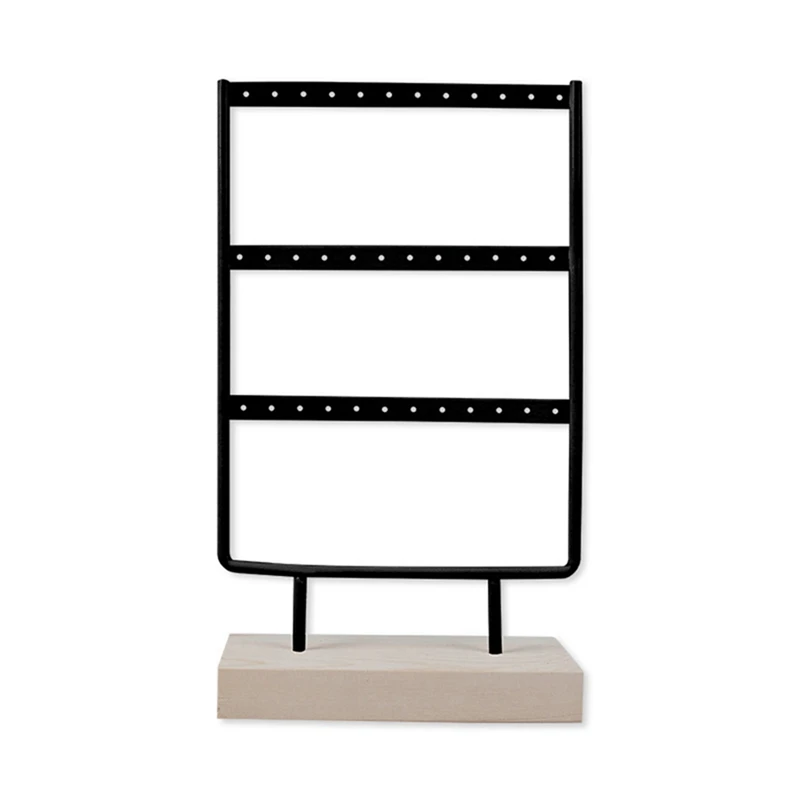 Комплект из 2 предметов 3 уровня 36 отверстия деревянные серьги ювелирных изделий