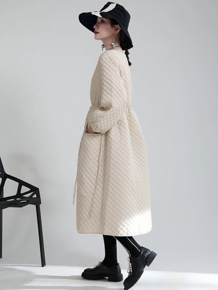 CHICEVER повседневное тонкое однотонное платье для женщин с круглым вырезом и