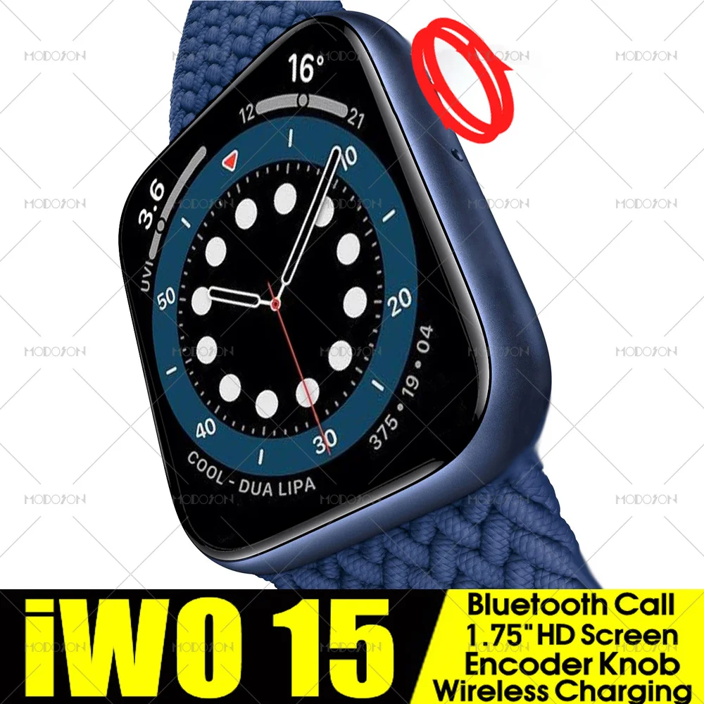 Умные часы iwo 15 Series 6 W56 водонепроницаемые Смарт 1 75 дюйма с Bluetooth беспроводной
