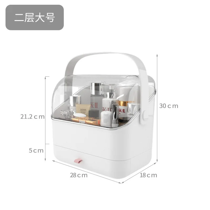 

Cosmetic Storage Box Makeup Organizer Drawer Large Capacity Jewelry Nail Polish Makeup Container Portable Cosmetic Organizer Box