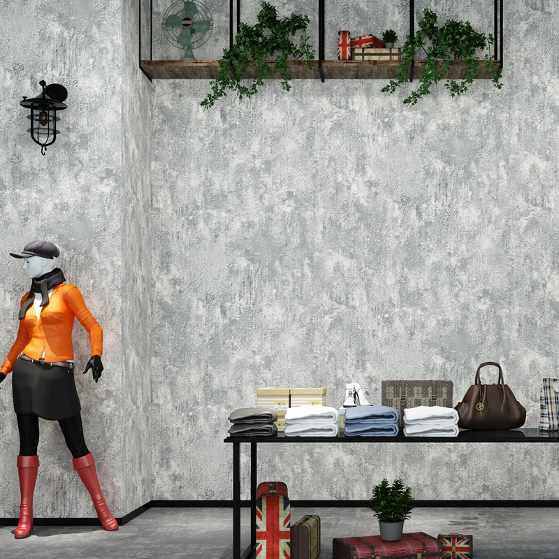 

Nordic Modern Beige Grey Series Solid Color Cement Wall Papers Home Decor Wallpaper Roll for Living Room Bedroom Walls