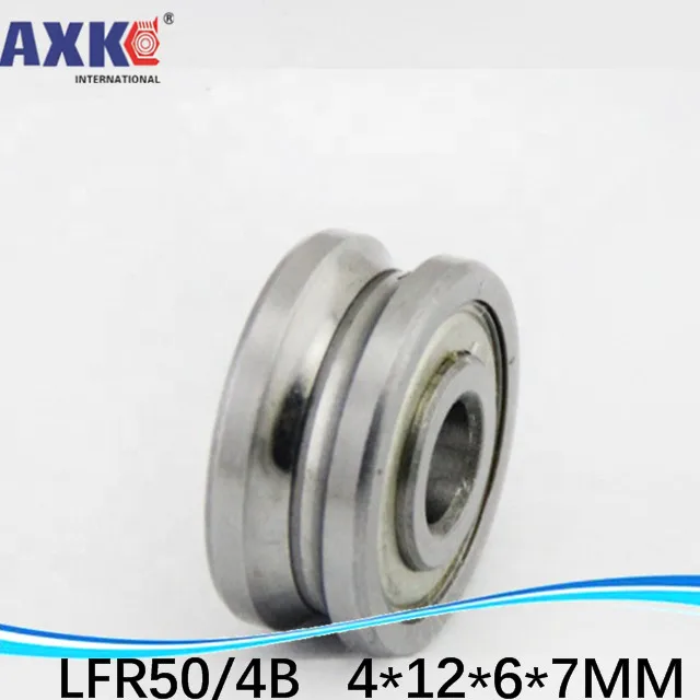 Бесплатная доставка LFR50/4B LFR50/4 KDD шариковые подшипники 4*12*6*7 мм (точные двухрядные