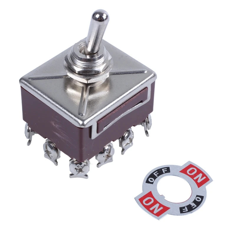 AC 380V 10A ВКЛ./ВЫКЛ./вкл. 3 положения 12 контактный запирающий переключатель 4PDT |