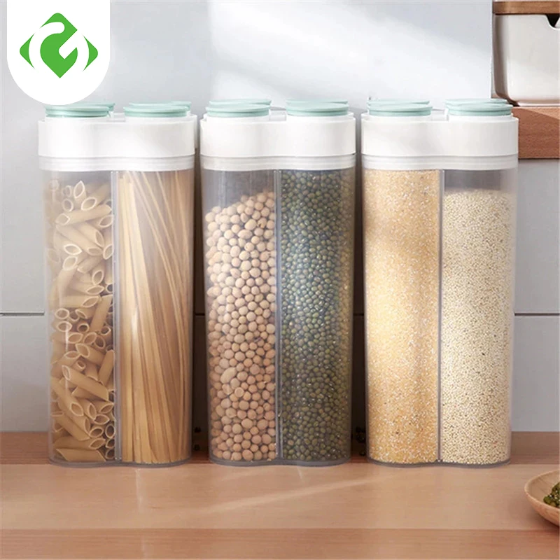 

Kitchen Whole grains Storage Tank Sealed Tank Storage Box Compartment Transparent Box Food Storage Box Household Accessories GY