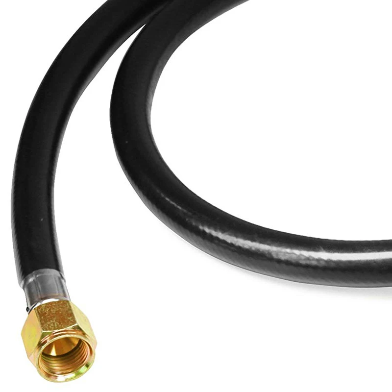 Регулятор высокого давления пропана 0-20 Psi с регулировкой и шлангом Qcc1/Type1 длиной 4 фута - подходит для горелки, печи для жарки индейки и копчения.