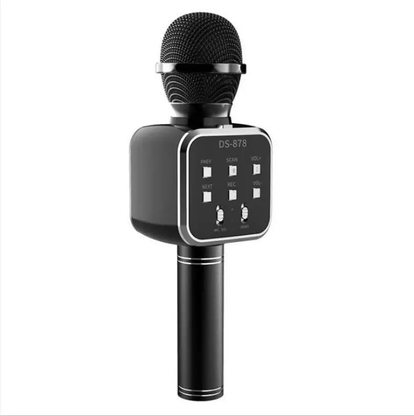 Новый беспроводной Bluetooth-микрофон DS878 K-трек встроенный звук Hi-Fi-динамик для iPhone