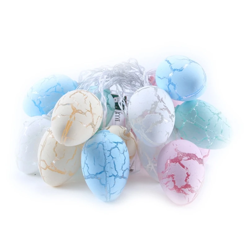 

Easter Cracked Egg Shape String Light Energy Saving Battery Powered Lamp Decor