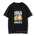Apollo SpaceX 1969 Walking On The Moon Для мужчин футболки Father's Day в виде космонавта футболка Europe Гагарина советский футболка для Для мужчин