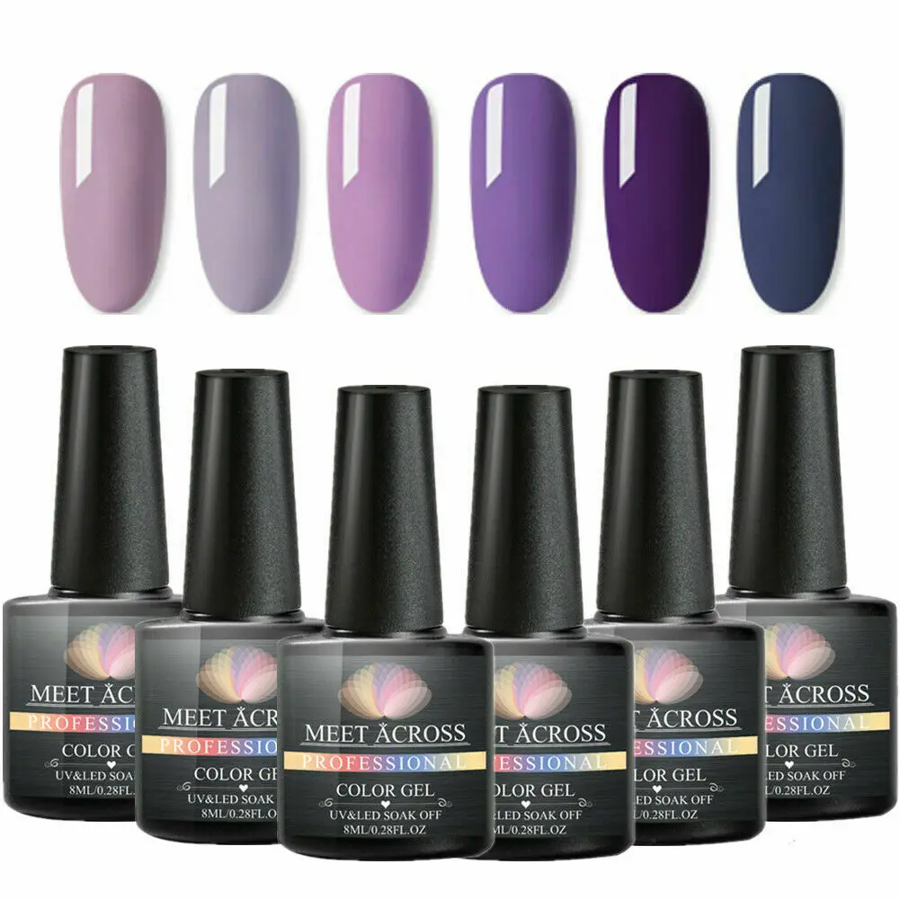 Набор гель лаков для ногтей цветной с блестками наборы впитывающий УФ