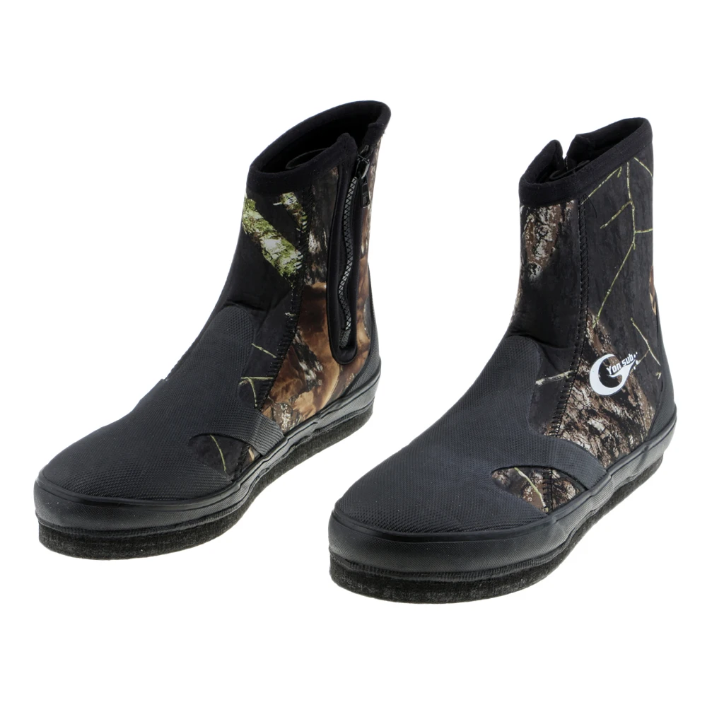 Upstream Shoes 2XL Премиум неопреновые Нескользящие ботинки для дайвинга 5 мм обувь для подводного плавания и подводного плавания обувь для рыбалки дышащая обувь износостойкая теплая удобная - Цвет: Upstream Shoes 2XL