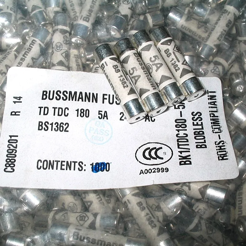 Британские предохранители Bussmann BS1362 6*25 мм заполняющий песок беспорядки