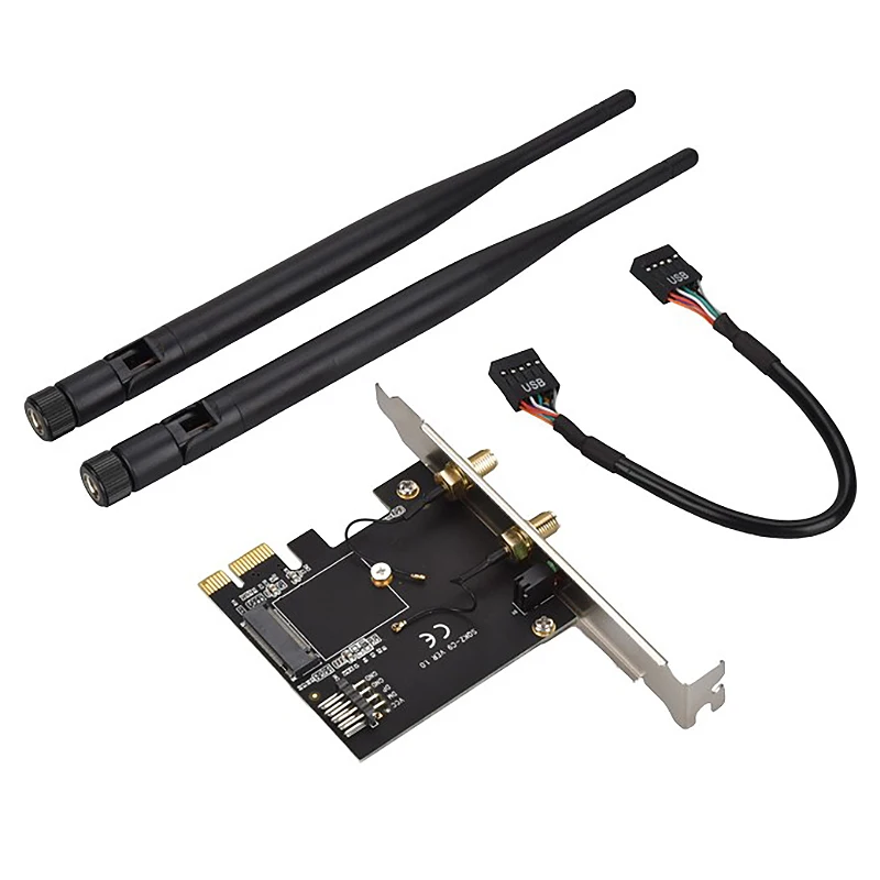 

Hdx-C9 беспроводная сетевая карта Pci-E к порту Ngff M.2 A, Wi-Fi, Bluetooth, беспроводной адаптер, карта для рабочего стола, встроенная сетевая карта