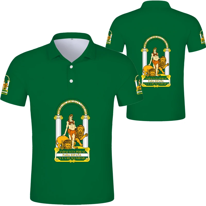 Рубашка-поло в андалузском стиле рубашка-поло с принтом и названием Севилья флаг