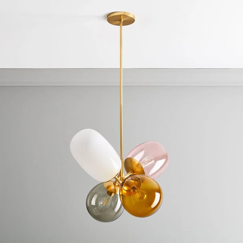 

Простой и современная детская комната люстра креативной гостиной столовой чехлы для спальни бар люстра из витражного стекла