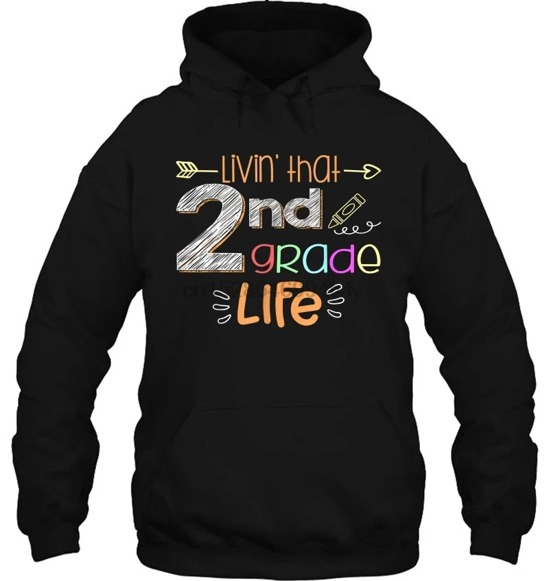 Мужская толстовка с капюшоном надписью Livin' That 2 grade Life женская уличная одежда |