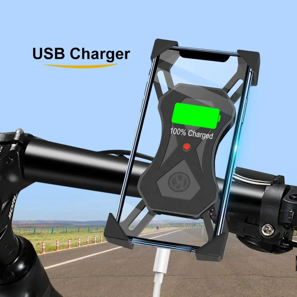 Держатель для телефона мотоцикла с USB зарядным устройством iPhone X XS Max XR Xiaomi