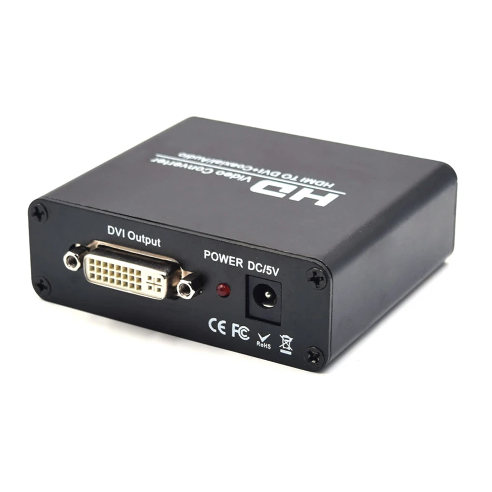 1080P DVI Converter HDMI-compatible 1.3 Spliter Splitter 3.5mm Coaxia Video Audio XBOX360 PS3 | Электроника