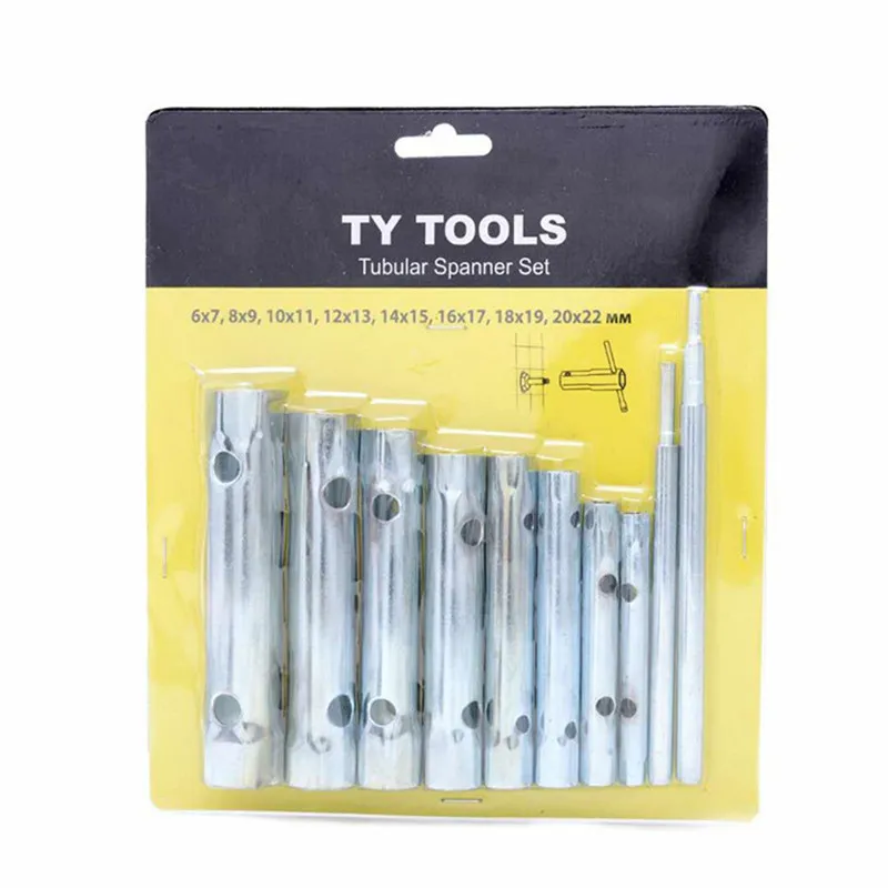 

Новинка 10 шт. 6-22 мм Метрическая трубчатая коробка набор гаечных ключей трубчатый стержень Свеча зажигания гаечный ключ для ремонта автомоб...