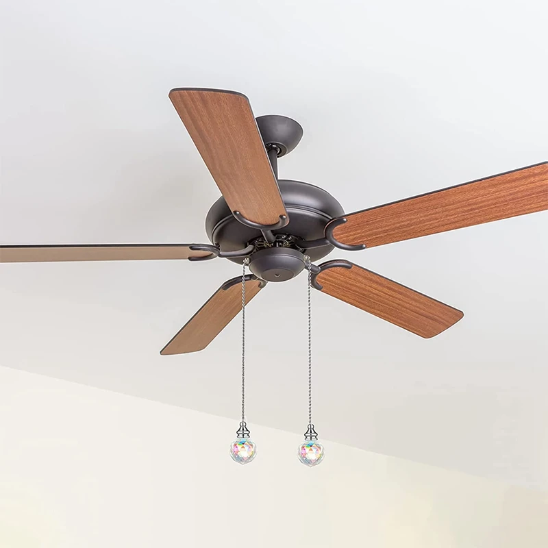 Искусственный хрустальный подвесной потолочный вентилятор 4 шт. цепочка для