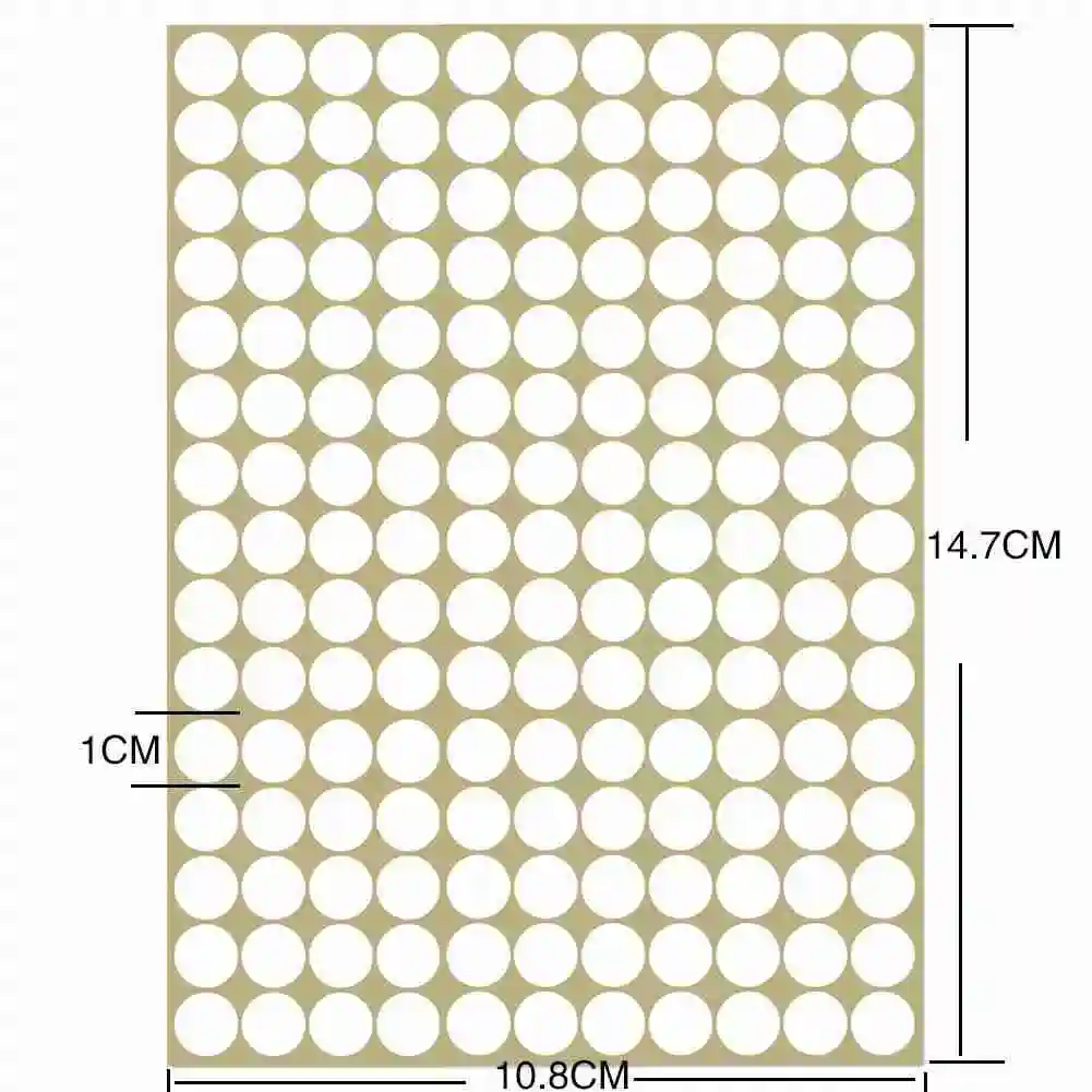 

165PCS Multifunctional Round Spot Circles Paper Labels Colored Dot Stickers Adhesive Sealing Stiker Package Label Party Decor