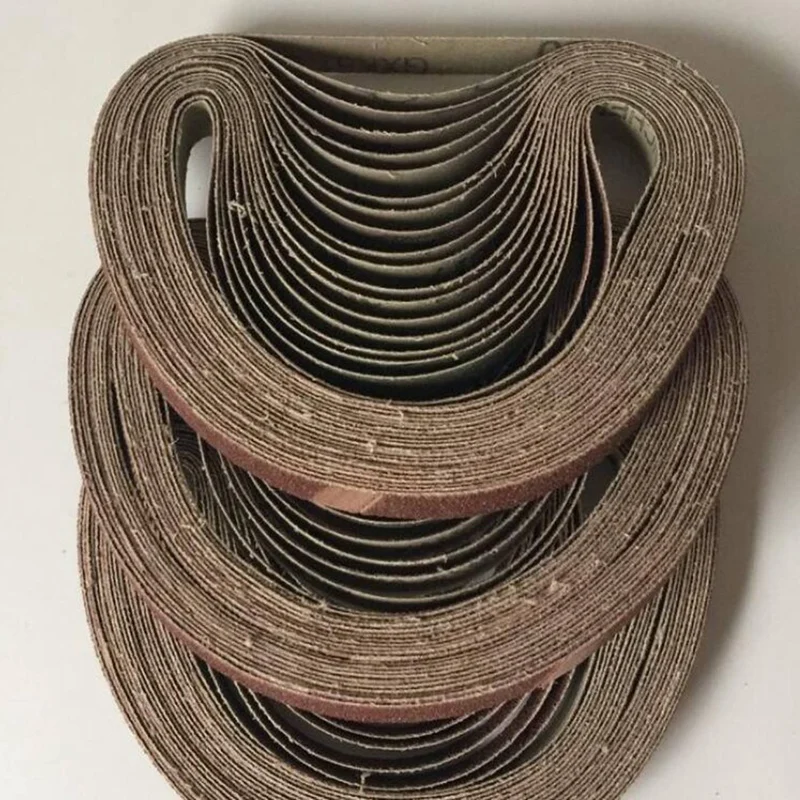 

60Pcs 13X457mm Sanding Belts 40/60/80/120/180/240 Grit Sand Abrasive Belt for Grinding and Polishing