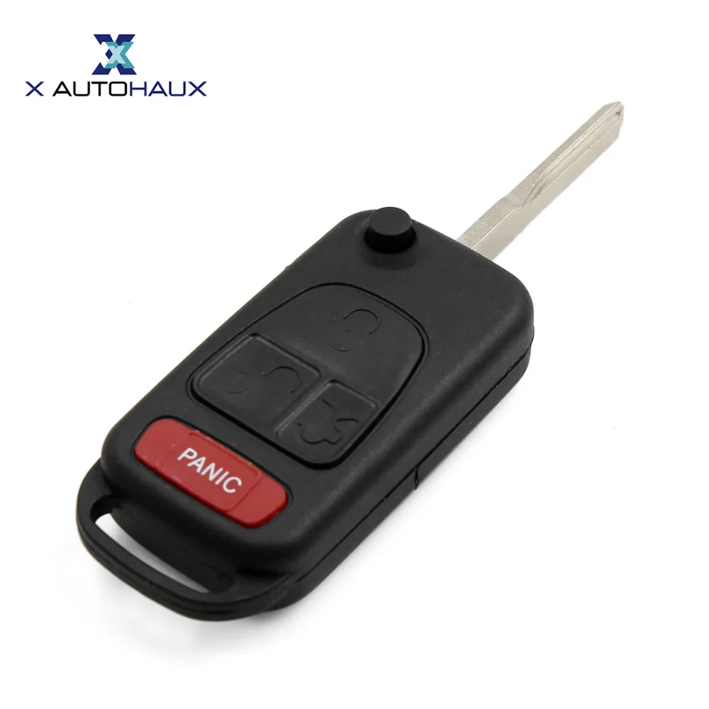 X AUTOHAUX 4 кнопки раскладной складной ключ для замены 2107601306 Mercedes Benz 500SEC ML320 ML55 AMG
