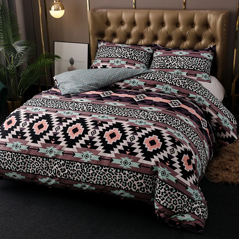 

3Pcs Bedding Set Healthy Skin Beauty Twin Queen King Duvet Cover Pillowcase For Great Sleep