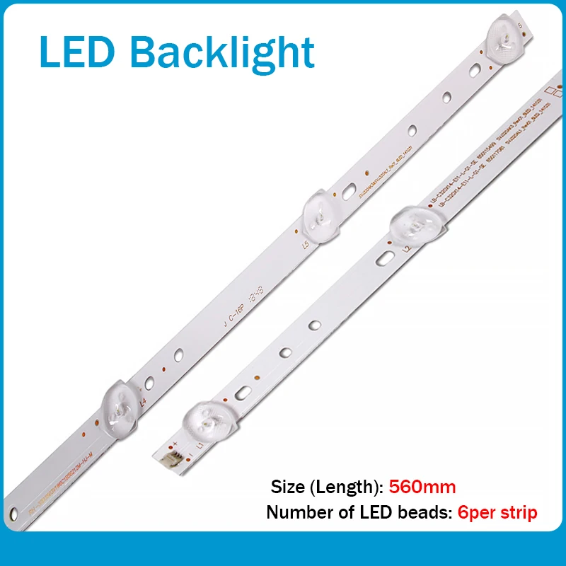 15pcs/lot LED backlight strip for SVJ320AG2 32D2000 SVJ320AK3 SVJ320AL1 LB-M320X13-E1-A-G1-SE2 SVJ320AL6 LB-C320X14-E12-L-G2-SE3 enlarge