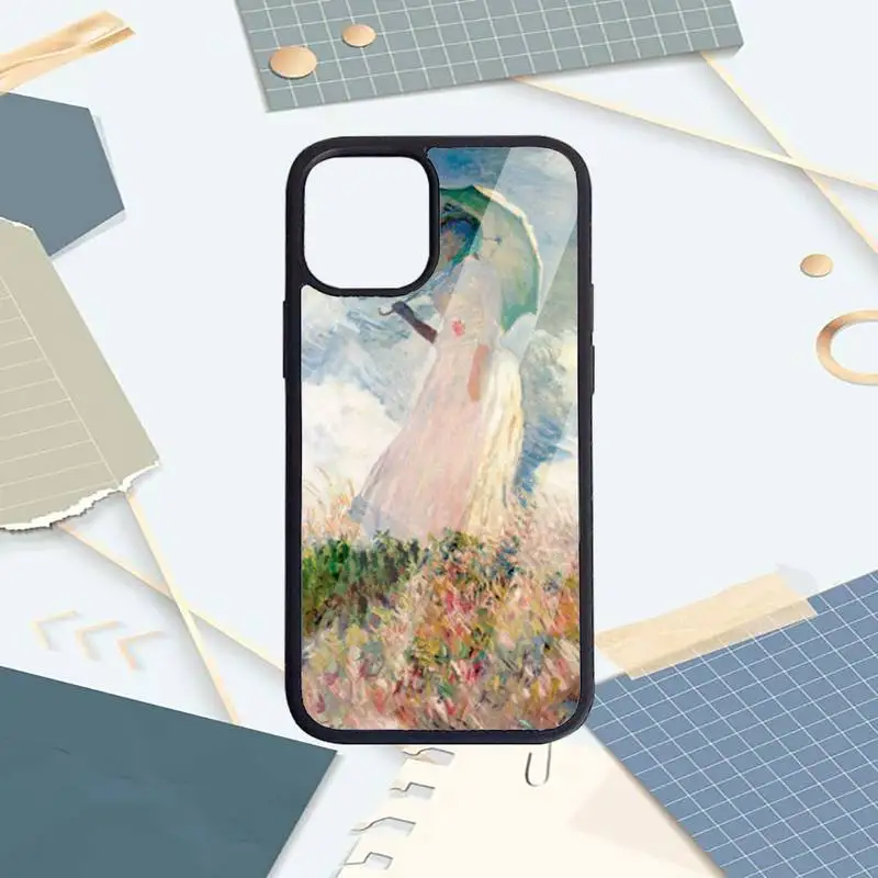 

Claude Monet Impressionism Painter Phone Cases PC for iPhone 11 12 pro XS MAX 8 7 6 6S Plus X 5S SE 2020 XR funda