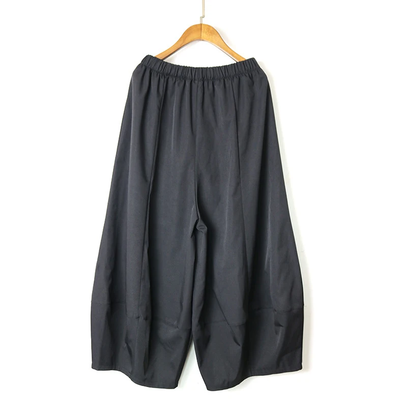 

CHICEVER Black Patchwork Pants For Women High Waist Loose Pockets Designer Minimalist Long Trousers Females Fashion 2021 Summer
