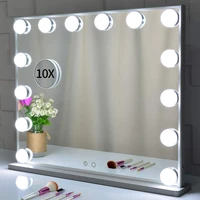 vanity hollywood light makeup dressing table set mirrors with dimmer 3 color light cosmetic mirror adjustable touch screen