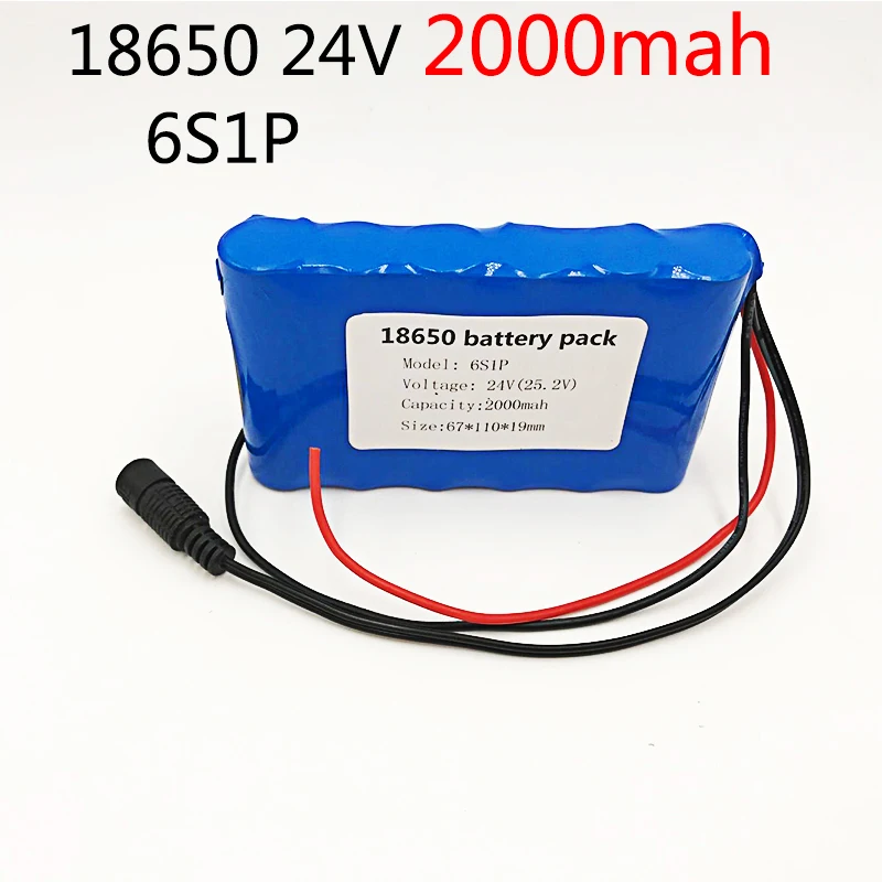 Аккумуляторная батарея 6S1P 18650 24 в пост. Тока 25 2 2000 мАч В|Комплекты батарей| |