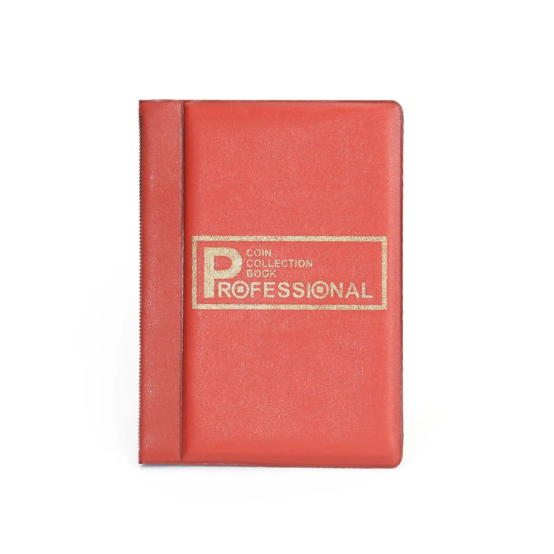 Коллекционный альбом для коллекционирования монет 120 позолоченные монеты