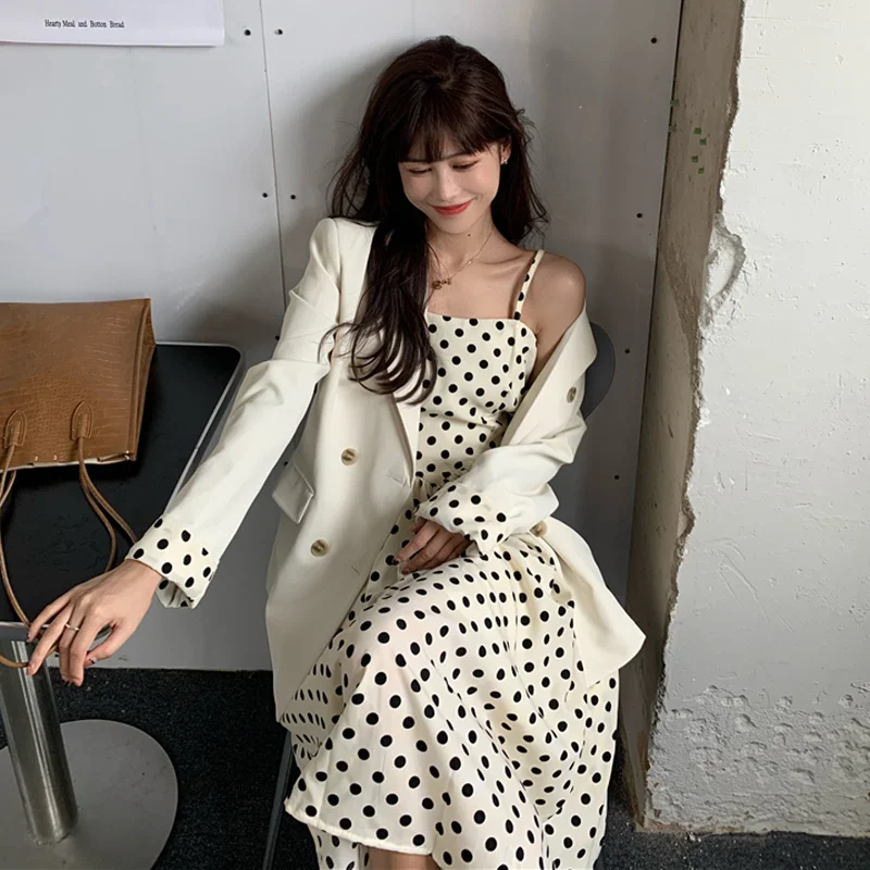 Осенние платья костюм в Корейском стиле новинка 2021 года повседневное свободное