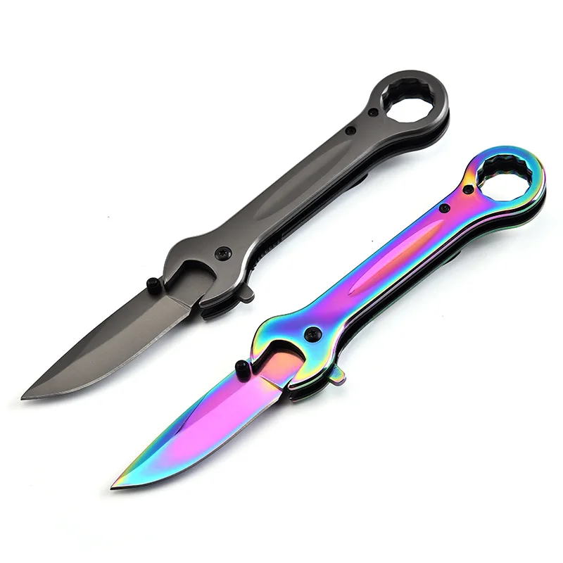 Складывающиеся охотничьи и тактические ножи гаечный ключ Тип джек нож на