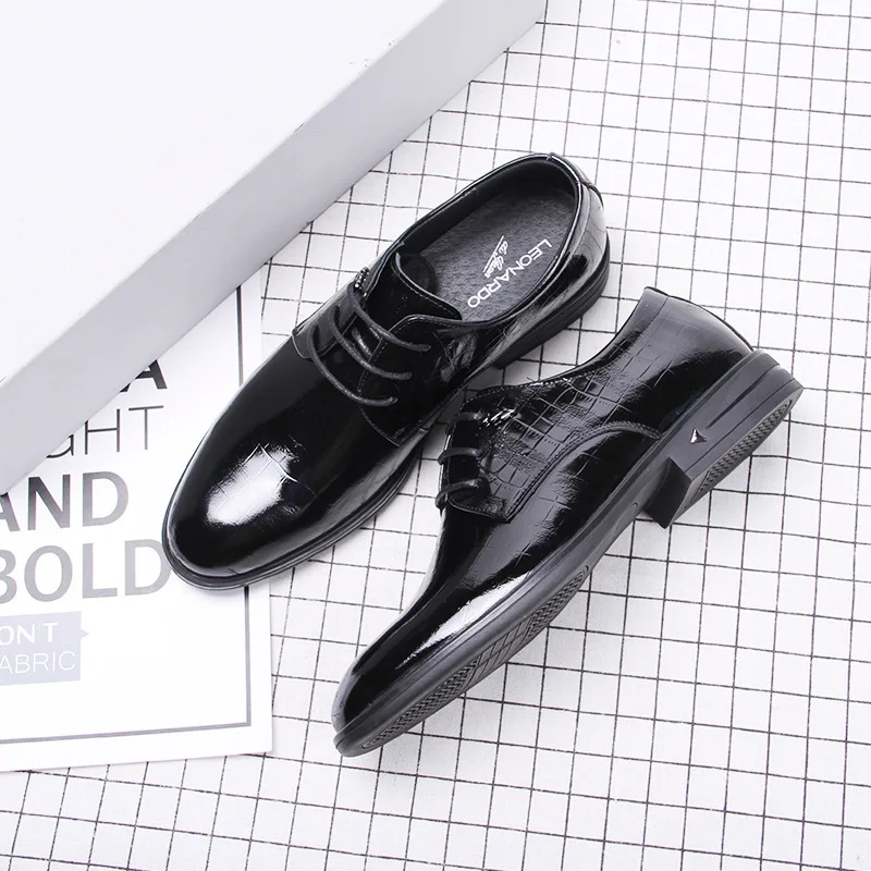 Мужские деловые туфли Izv зеленая британская обувь на мягкой подошве кожаные