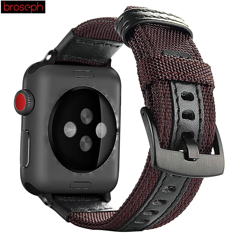 Ремешок для часов Apple Watch 38 мм 42 мм 40 мм 44 мм армейский зеленый нейлоновый ремешок для часов iwatch серии 4 3 2 браслет на пояс