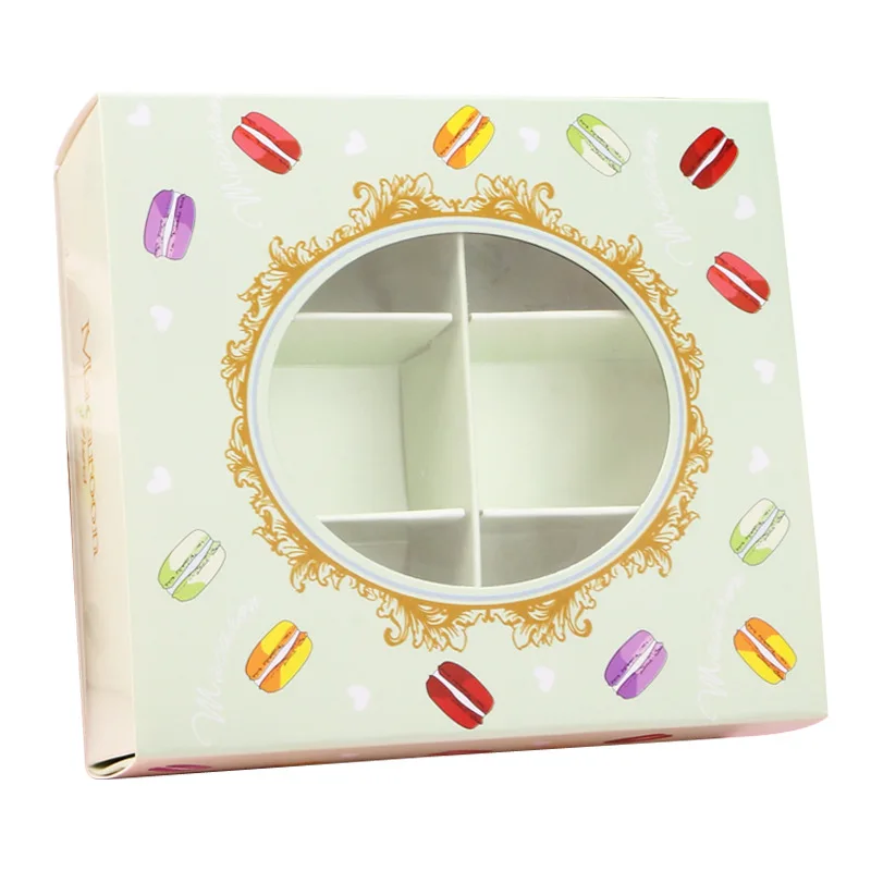 Горячая продажа Праздничная 20 шт коробка макарон с прозрачным окном DIY Свадебные