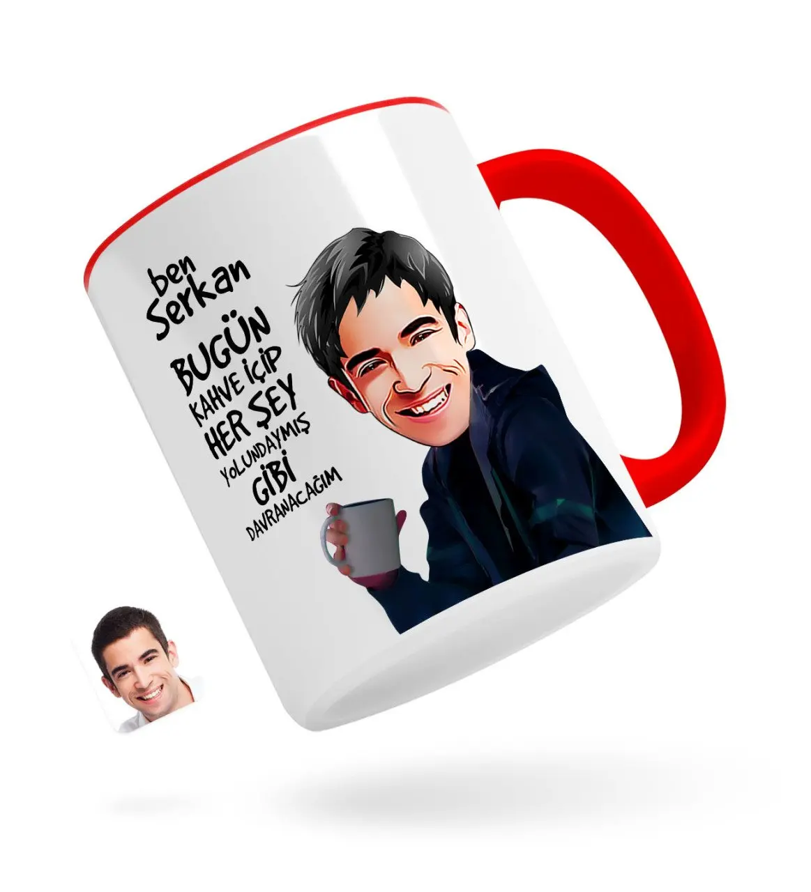 

Персонализированные Для мужчин всё, что Yolundaymış как карикатура Красного кружка Bardak-4