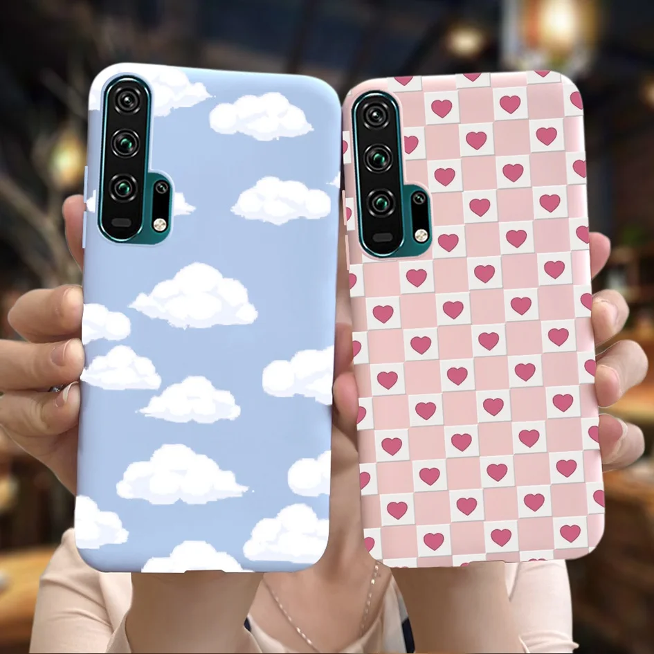 Чехол для Honor 20 чехол Pro телефона с милым мультяшным котом мягкий бампер |