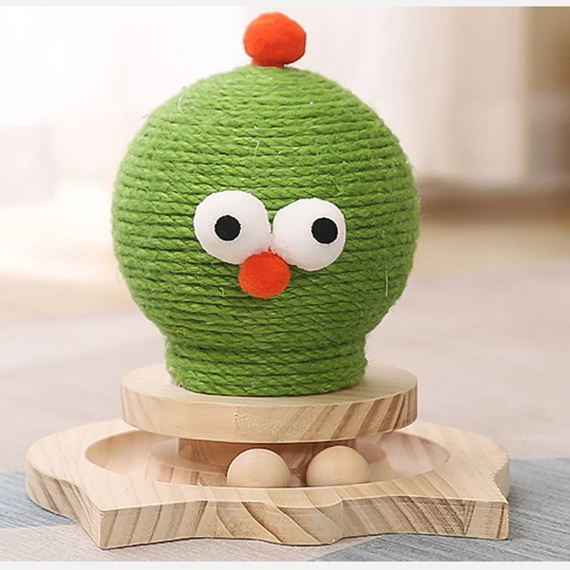 

Best Cat Scraper Toy Pet Funny Cats Toys Tree Nail Scraper Protecting Furniture Claw Sharpener With Two Cat Supplies Sisal Balls